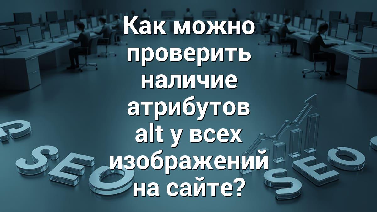 Как можно проверить наличие атрибутов alt у всех изображений на сайте?
