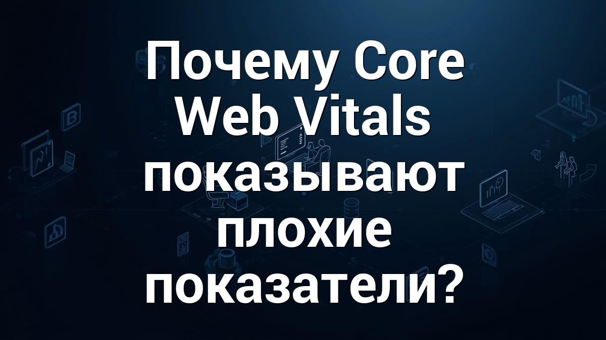 Почему Core Web Vitals показывают плохие показатели?