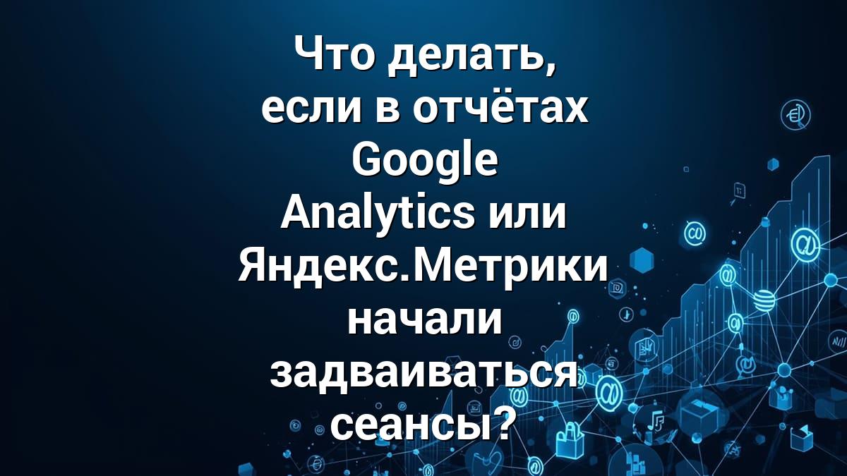Что делать, если в отчётах Google Analytics или Яндекс.Метрики начали задваиваться сеансы?