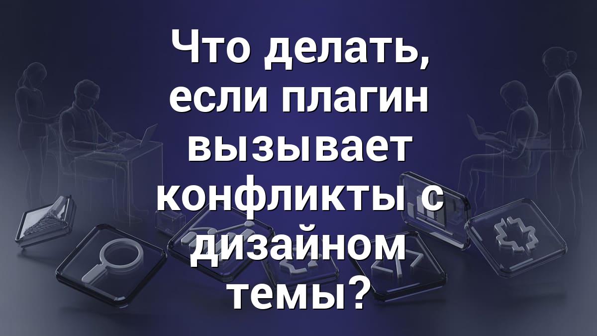 Что делать, если плагин вызывает конфликты с дизайном темы?