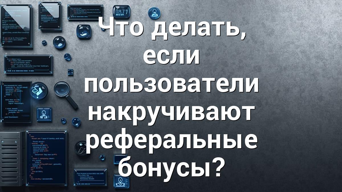 Что делать, если пользователи накручивают реферальные бонусы?