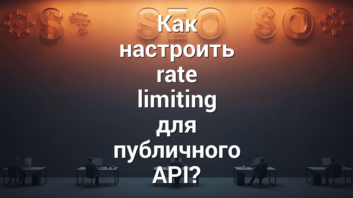 Как настроить rate limiting для публичного API?