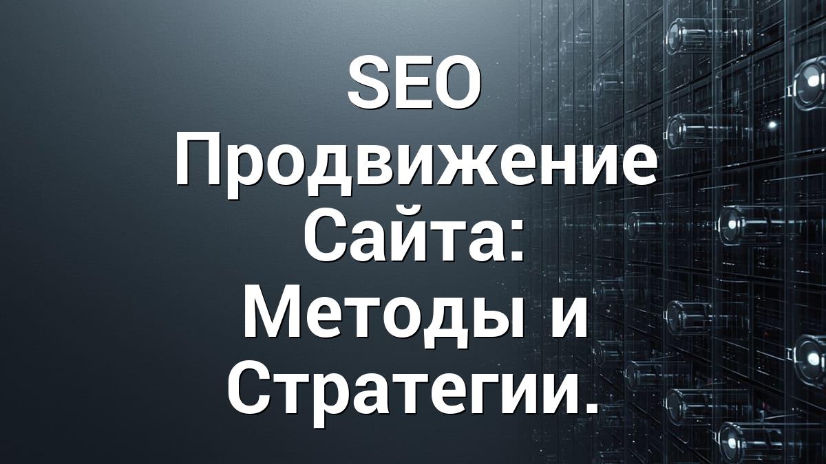 SEO Продвижение Сайта: Методы и Стратегии.
