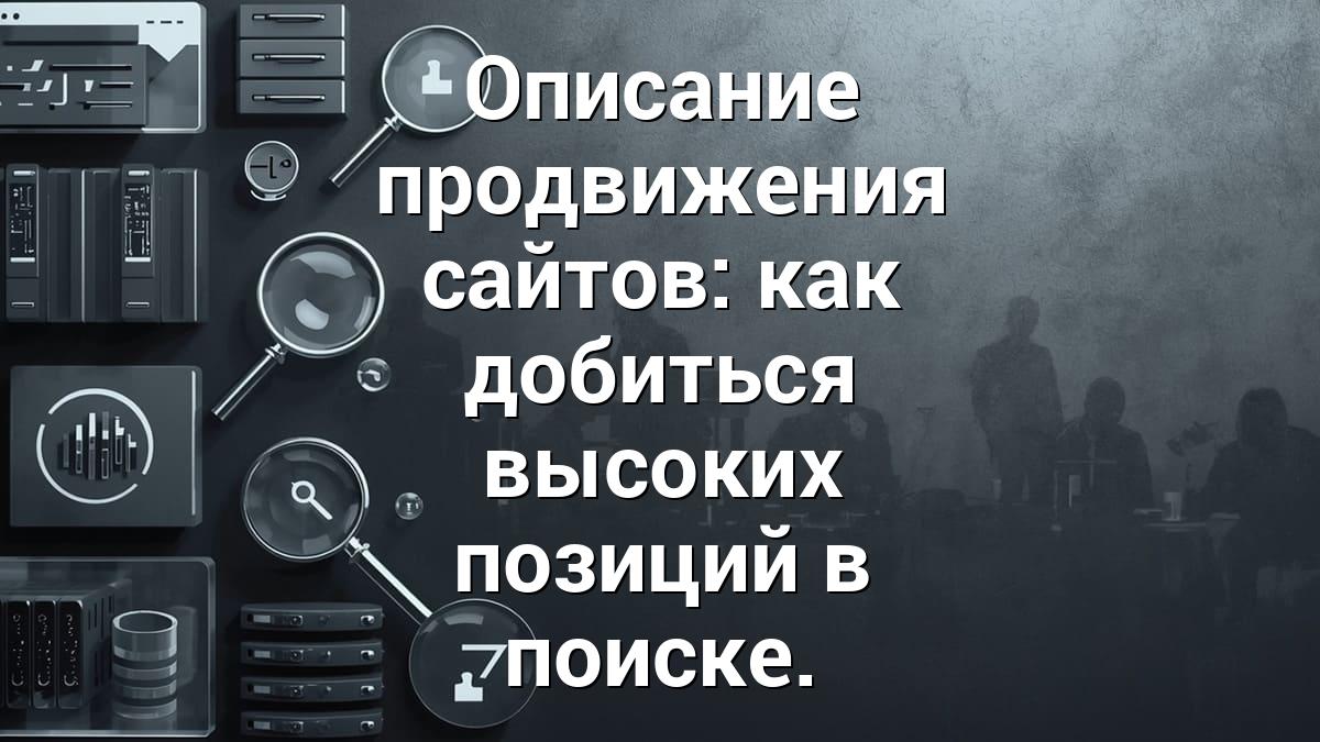 Описание продвижения сайтов: как добиться высоких позиций в поиске.
